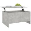 vidaXL Table basse gris béton 80x55,5x41,5 cm bois d'ingénierie
