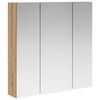 vidaXL Armoire Miroir de Salle de Bain Ch&ecirc;ne artisan 70 x 14,5 x 70 cm