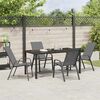vidaXL Ensemble de salle &agrave; manger pour jardin 5 pcs Gris