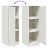 vidaXL Buffet blanc 34,5x39x107 cm acier
