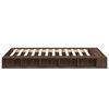 vidaXL Cadre de lit sans matelas ch&ecirc;ne marron 135x190 cm
