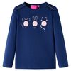 T-shirt enfants manches longues bleu marine 116
