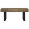 vidaXL Table basse Marron foncé et noir 90x45x40 cm MDF et fer