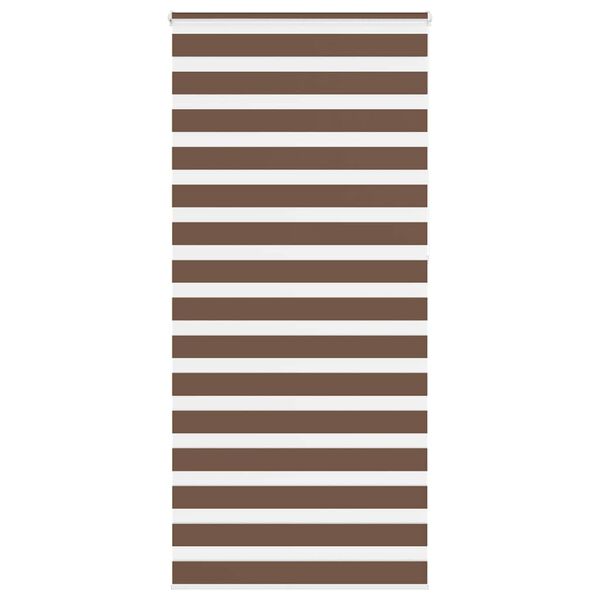 vidaXL Store z&egrave;bre marron 100x230 cm largeur du tissu 95,9cm polyester