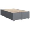 vidaXL Sommier &agrave; lattes de lit avec matelas Gris clair 120x200cm Tissu