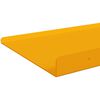 vidaXL &Eacute;tag&egrave;re flottante 4 pcs Jaune moutarde 40 x 18 x 2,5 cm Acier