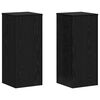 vidaXL Support de Plante 2 pi&egrave;ces Ch&ecirc;ne noir 30 x 30 x 70 cm