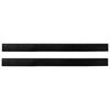 vidaXL Brosses de porte adh&eacute;sives 2 pc Noir 100 cm Alliage d'Aluminium