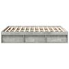 vidaXL Cadre de lit sans matelas gris béton 120x200 cm