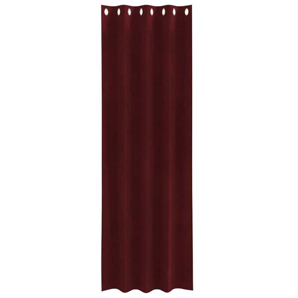 vidaXL Rideaux occultants 2 pcs Bordeaux 140 x 245 cm Velours