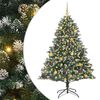 vidaXL Sapin de No&euml;l artificiel Vert 180 cm PVC, plastique et acier