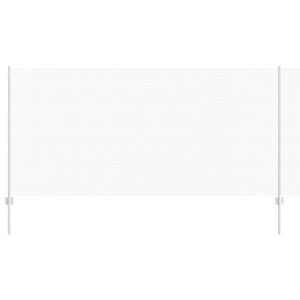 vidaXL Cl&ocirc;ture en fil soud&eacute; avec poteaux 25 x 1,2 m Acier galvanis&eacute;