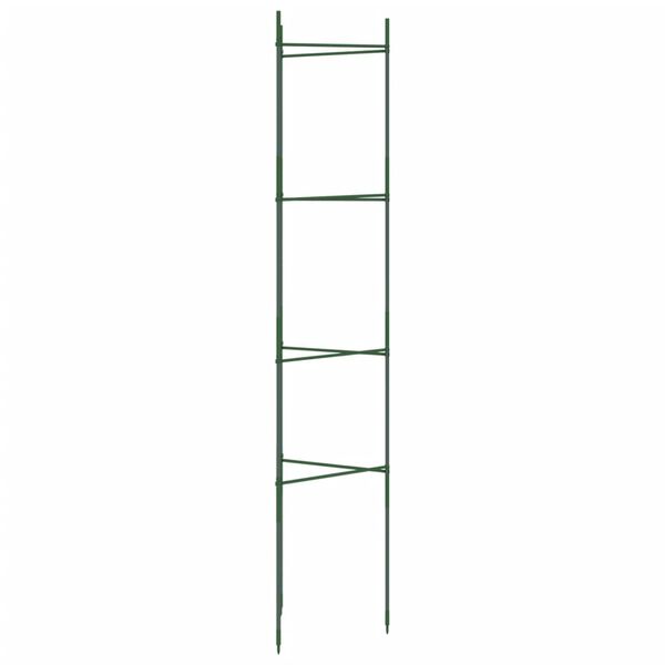 vidaXL Cages &agrave; tomates 8 pcs 154 cm acier et PP