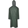 vidaXL Manteau de pluie long imperméable résistant à capuche vert M