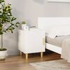 vidaXL Tables de chevet 2 pcs Blanc Bois d'ingénierie