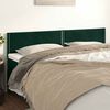 vidaXL T&ecirc;tes de lit Vert fonc&eacute; 180x5x78/88 cm Velours