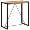vidaXL Table de bar 110x55x110 cm bois de manguier massif brut
