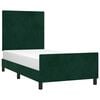 vidaXL Cadre de lit sans matelas vert fonc&eacute; 80x200 cm velours
