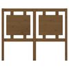 vidaXL Tête de lit Marron miel 125,5x4x100 cm Bois massif de pin