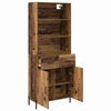 vidaXL Haut Armoire Bois Ancien 69,5 x 32,5 x 180 cm Bois d'ing&eacute;nierie