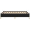 vidaXL Cadre de lit sans matelas noir 120x190 cm tissu