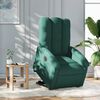 vidaXL Fauteuil inclinable &eacute;lectrique vert fonc&eacute; tissu