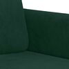 vidaXL Ensemble de canap&eacute;s 2 pcs avec coussins vert fonc&eacute; velours