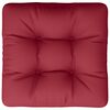 vidaXL Coussin de palette bordeaux 58x58x10 cm tissu