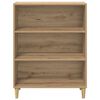 vidaXL Buffet Ch&ecirc;ne artisanal 69,5 x 32,5 x 90 cm Bois d'ing&eacute;nierie