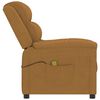 vidaXL Fauteuil de massage Marron Velours