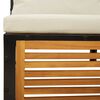 vidaXL Salon de jardin avec coussins 11 pcs bois massif d'acacia