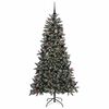 vidaXL Sapin de No&euml;l artificiel Vert 210 cm PVC, plastique et acier