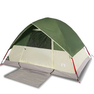 vidaXL Tente de camping &agrave; d&ocirc;me 4 personnes vert imperm&eacute;able