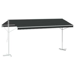 vidaXL Auvent autoportant 5 x 3 m Polyester Anthracite