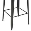 vidaXL Mobilier de bar 3 pcs Acier Noir