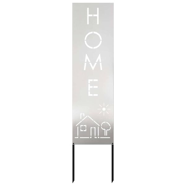 vidaXL Écran de confidentialité de jardin Fretwork Argent 32 x 140 cm