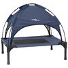 vidaXL Lit pour Chien Bleu marine 62 x 48 x 61 cm Acier