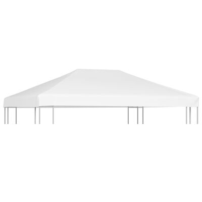 vidaXL Toile de toit de belvédère 270 g/m² 4x3 m Blanc