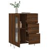 vidaXL Buffet ch&ecirc;ne marron 69,5x34x90 cm bois d'ing&eacute;nierie