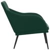 vidaXL Banc Vert fonc&eacute; 110x76x80 cm Velours