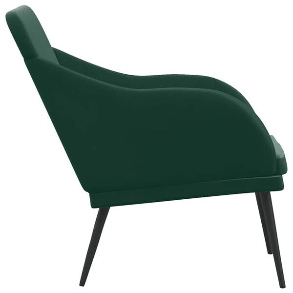 vidaXL Banc Vert fonc&eacute; 110x76x80 cm Velours