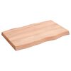 vidaXL Dessus de table bois massif traité bordure assortie