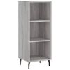 vidaXL Buffet haut Sonoma gris 34,5x34x180 cm Bois d'ing&eacute;nierie