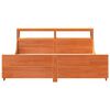 vidaXL Cadre de lit sans matelas cire marron 200x200cm bois pin massif