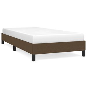 vidaXL Cadre de lit sans matelas marron fonc&eacute; 80x200 cm tissu