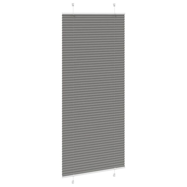 vidaXL Store pliss&eacute; anthracite 85x200 cm largeur du tissu 84,4 cm