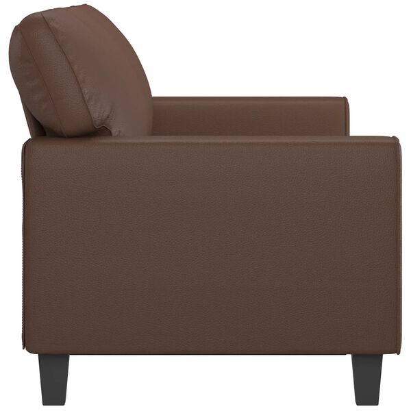 vidaXL Canap&eacute; &agrave; 3 places Marron 180 cm Similicuir