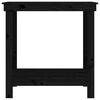 vidaXL Banc de travail Noir 80x50x80 cm Bois de pin massif
