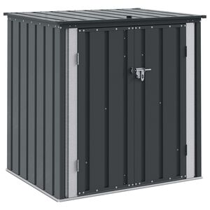 vidaXL Bo&icirc;te de Rangement de Jardin Noir 101,5 x 82 x 100 cm Acier