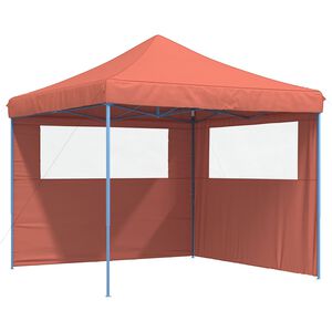 vidaXL Tente de f&ecirc;te 292 x 292 x 315 cm Terre cuite Tissu Oxford
